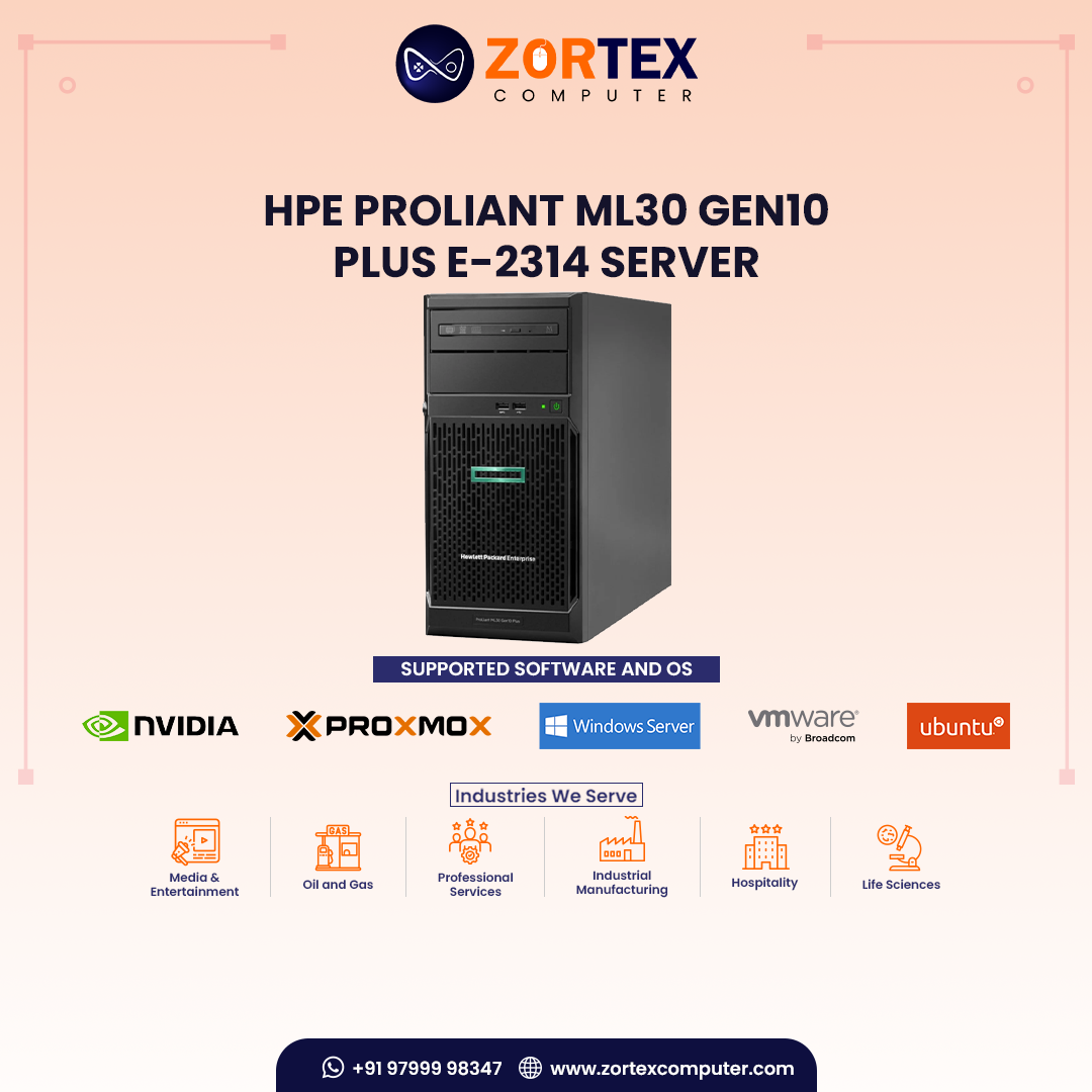 HPE ProLiant ML30 Gen10 Plus E-2314 Server