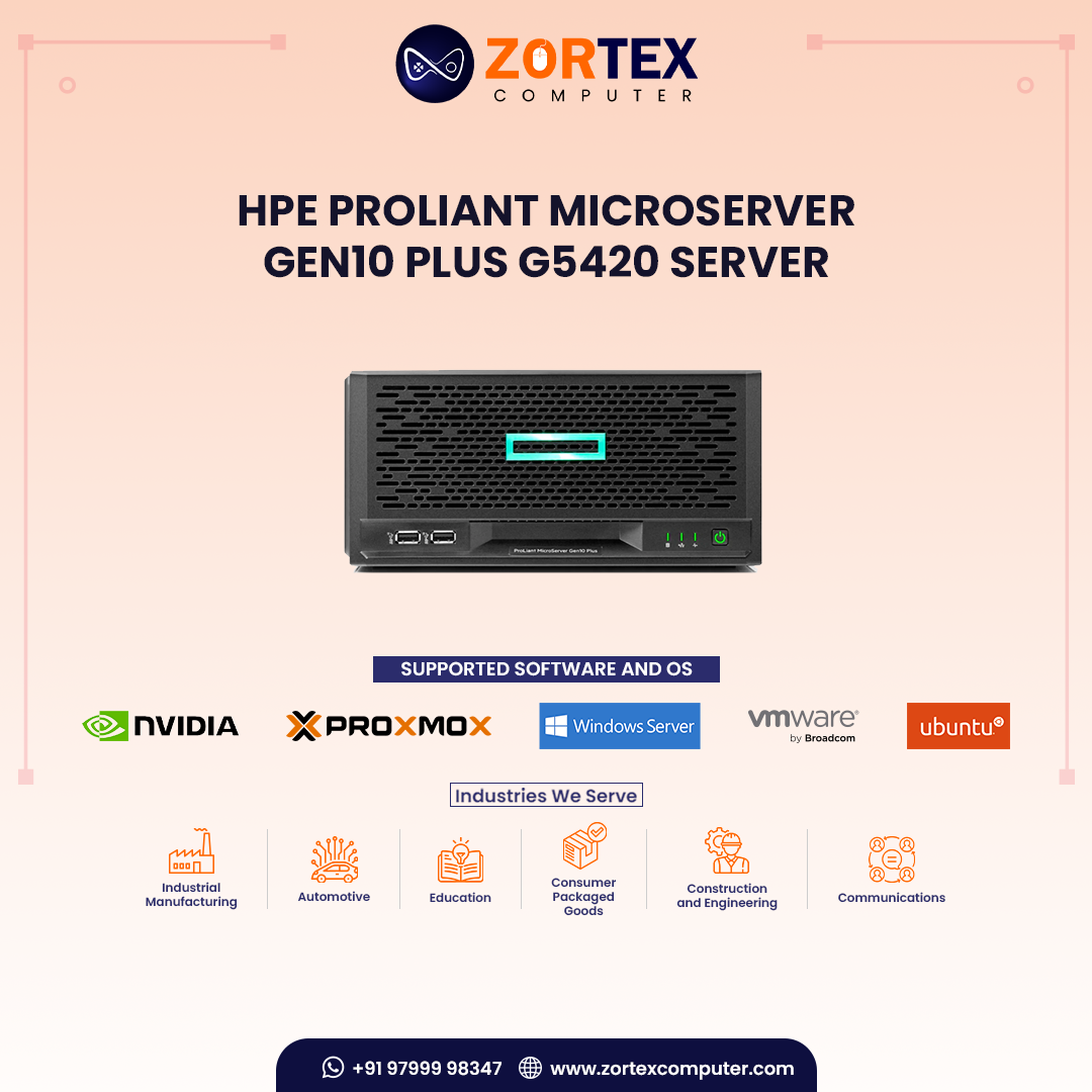 HPE ProLiant MicroServer Gen10 Plus G5420 Server