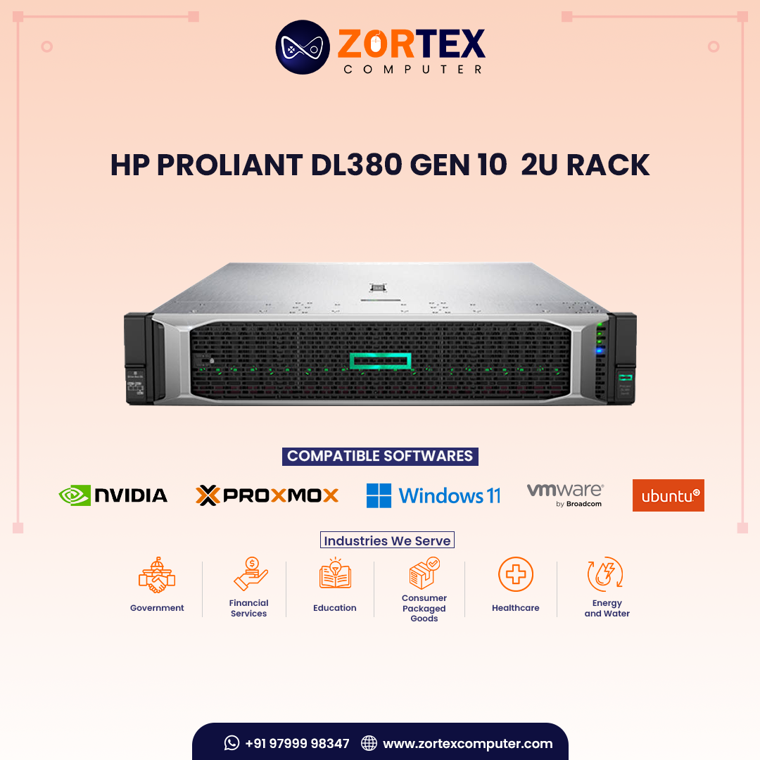 HP ProLiant DL380 Gen 10  2U Rack server