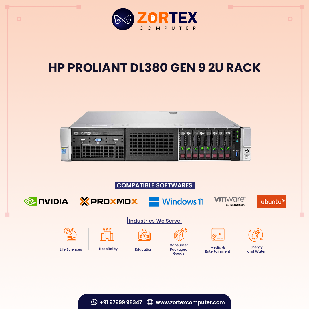 Rent HP ProLiant DL380 Gen 9  2U Rack server