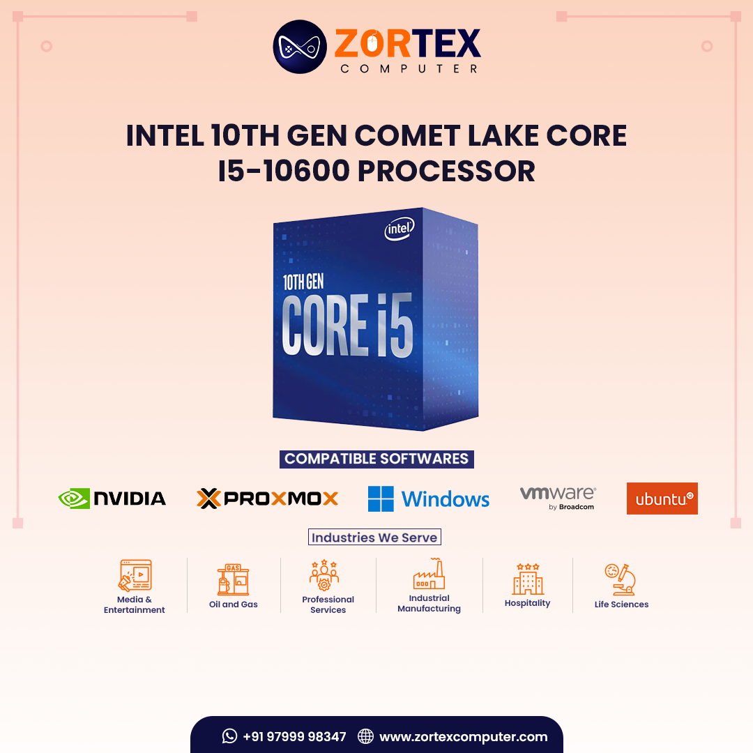 Intel 10th Gen Comet Lake Core i5-10600 Processor