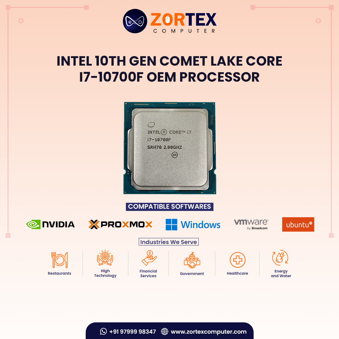 Intel 10th Gen Comet Lake Core i7-10700F OEM Processor