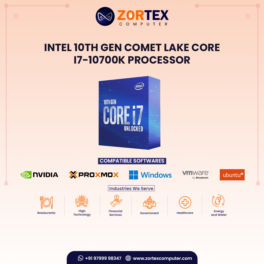 Intel 10th Gen Comet Lake Core i7-10700K Processor
