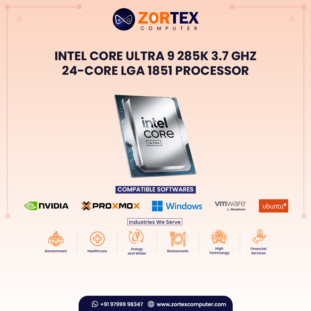 Intel Core Ultra 9 285K 3.7 GHz 24-Core LGA 1851 Processor