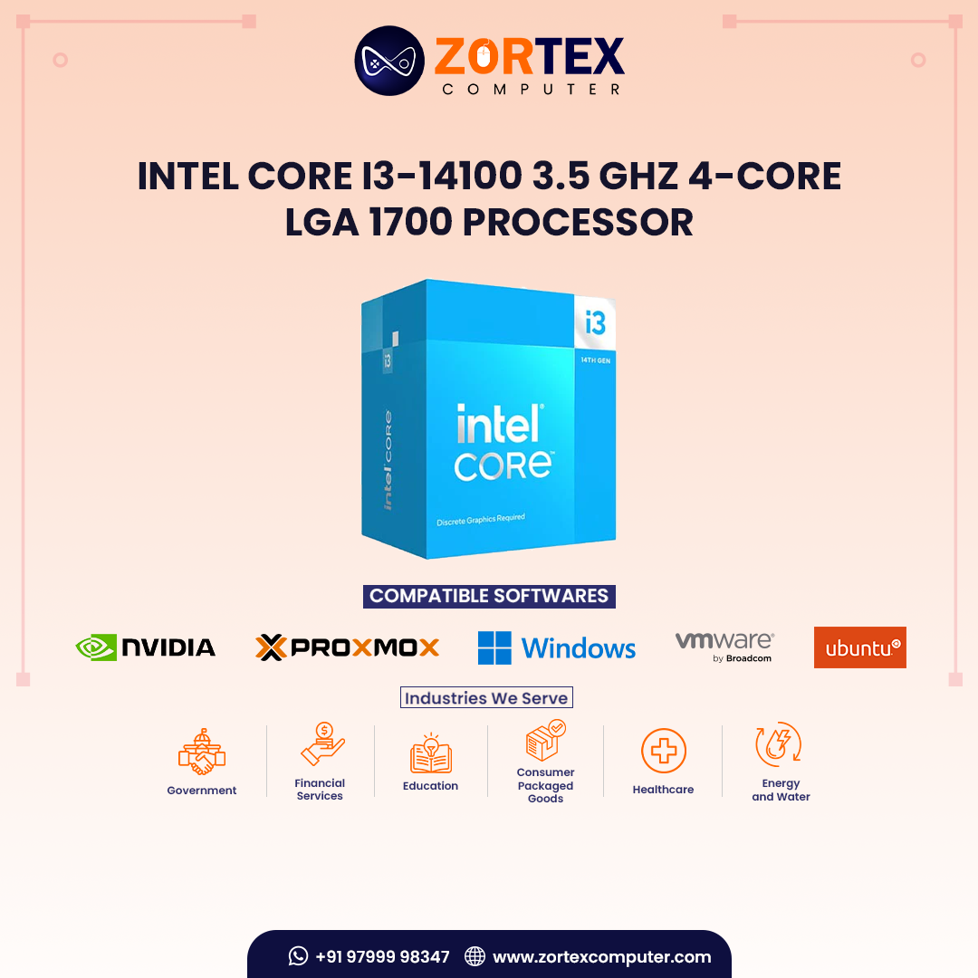 Intel Core i3-14100 3.5 GHz 4-Core LGA 1700 Processor