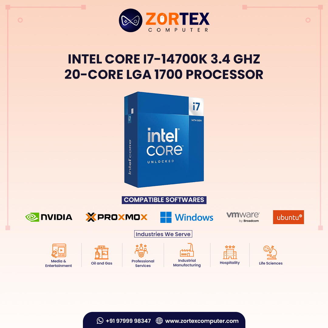 Intel Core i7-14700K 3.4 GHz 20-Core LGA 1700 Processor