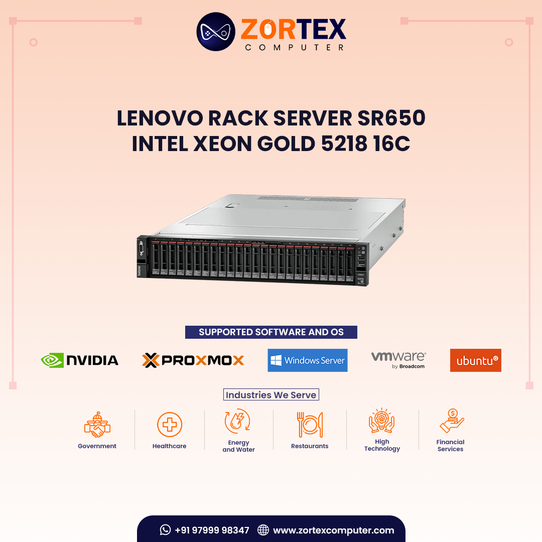 Lenovo Rack Server SR650 - Intel Xeon Gold 5218 16C