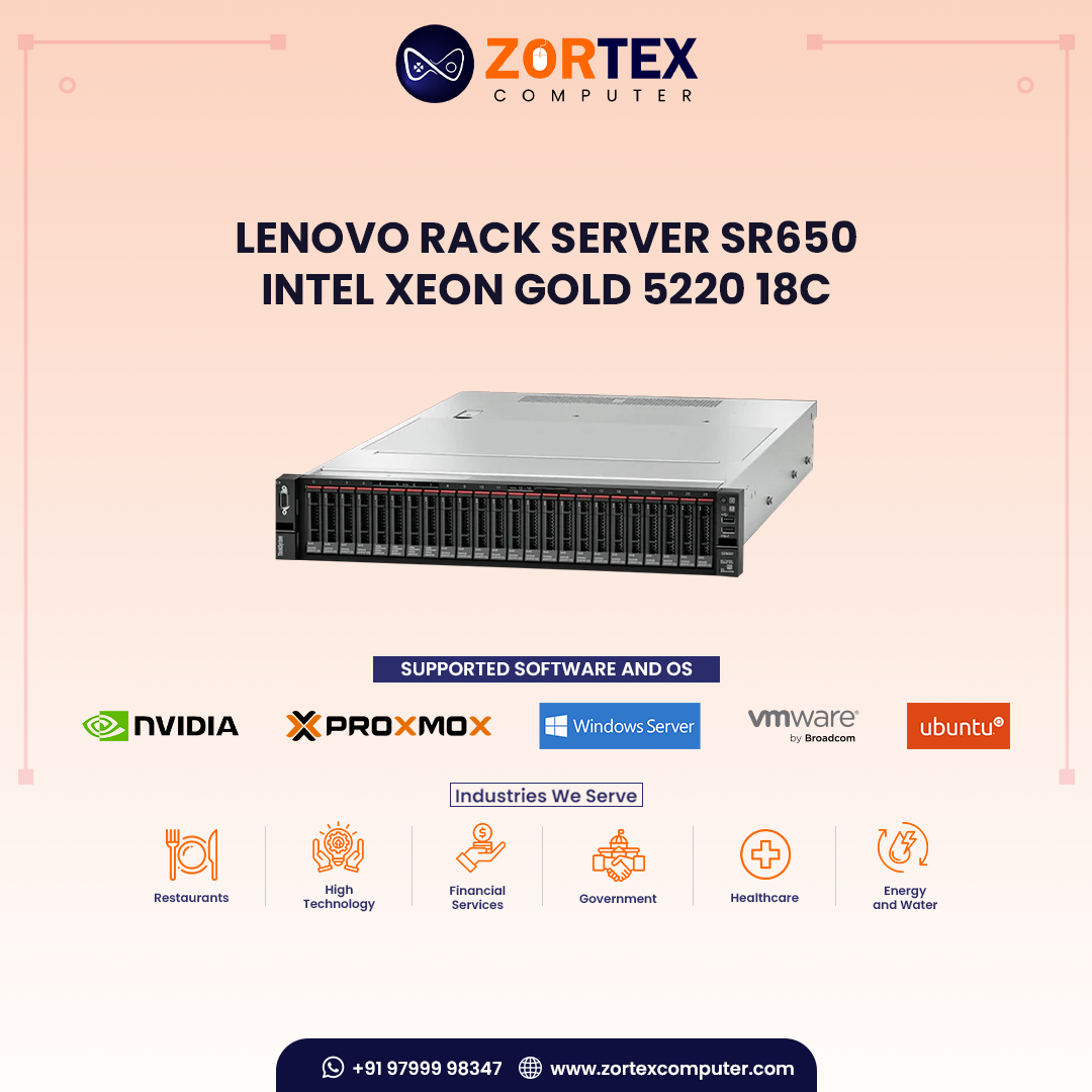 Lenovo Rack Server SR650 - Intel Xeon Gold 5220 18C