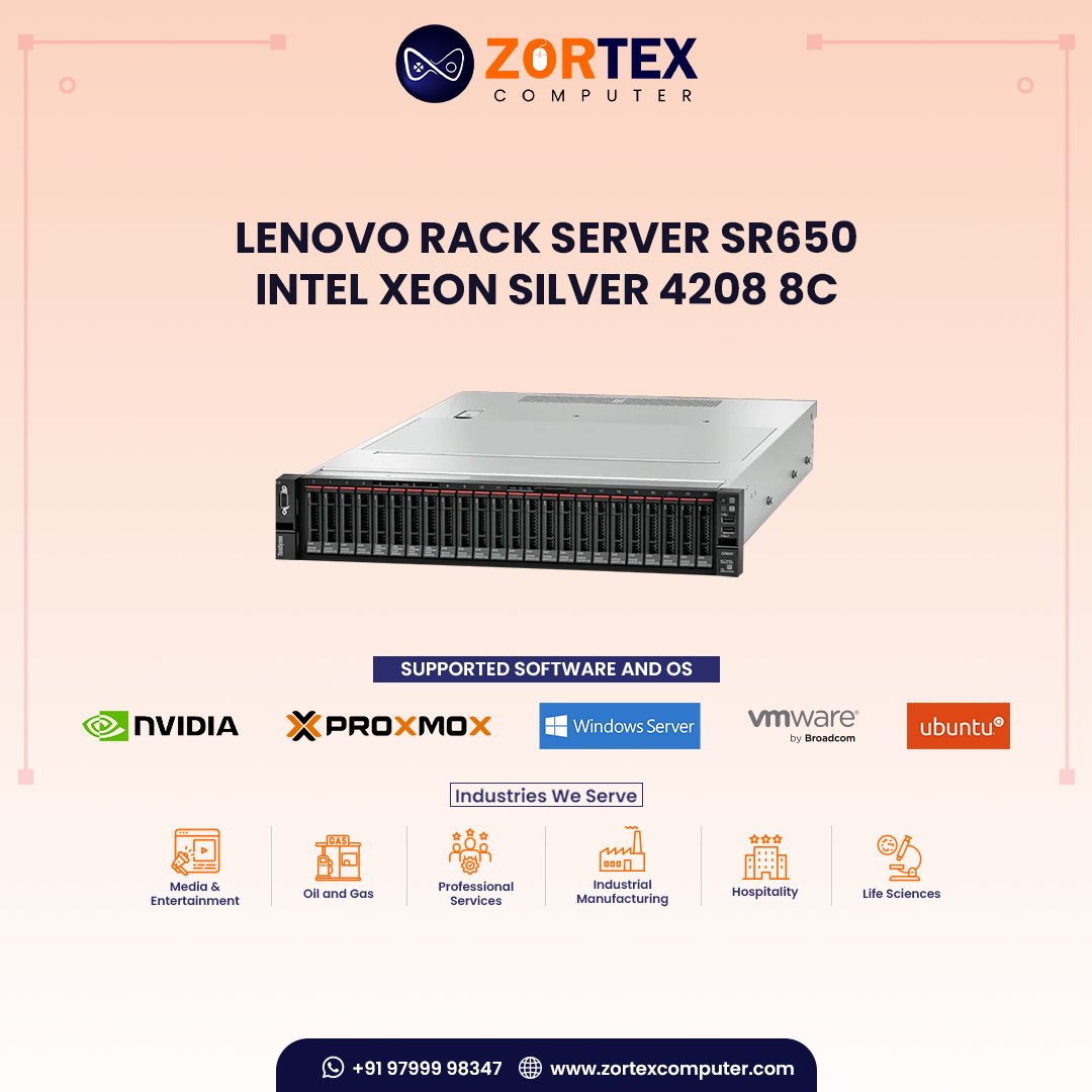 Lenovo Rack Server SR650 - Intel Xeon Silver 4208 8C