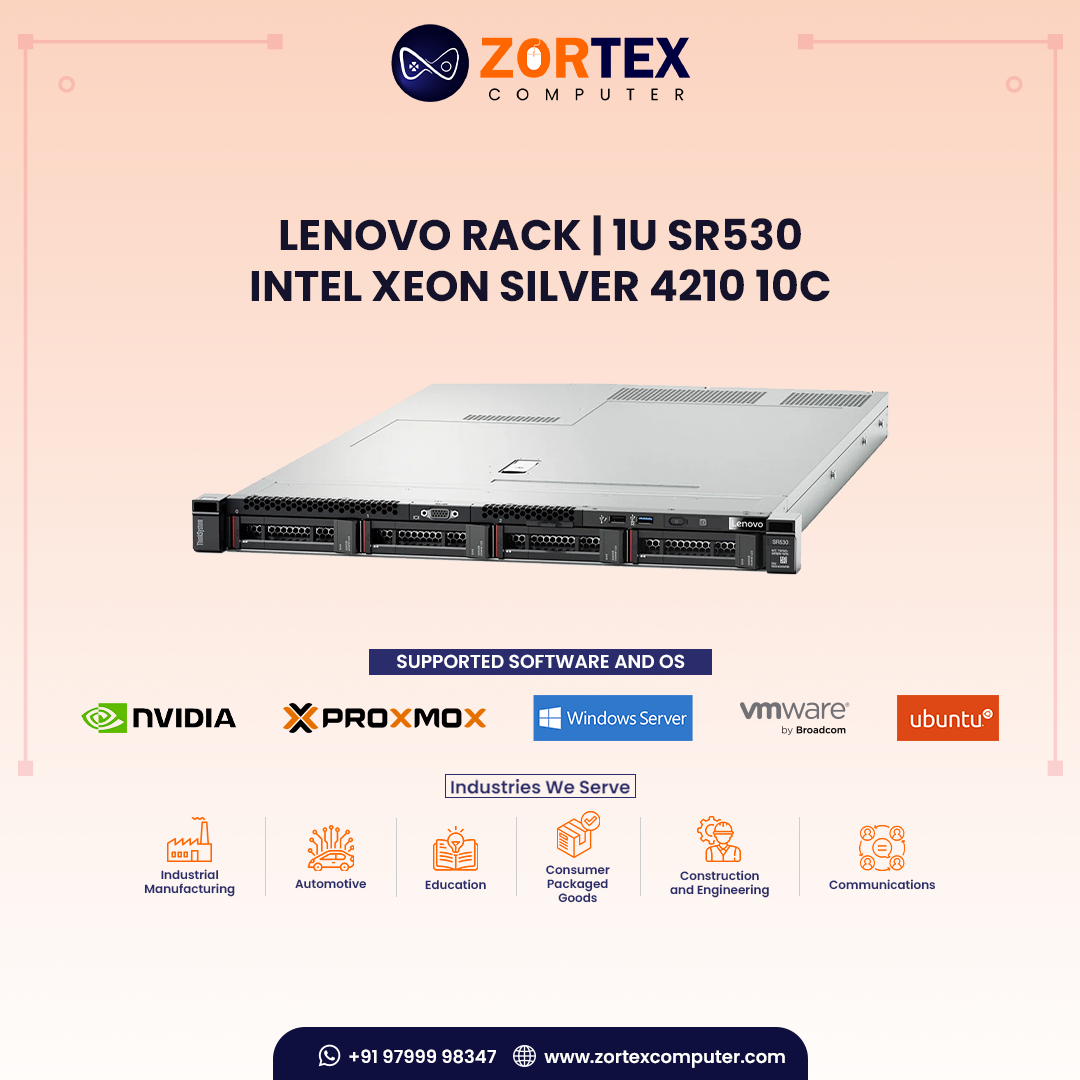 Lenovo Rack | 1U SR530 - Intel Xeon Silver 4210 10C