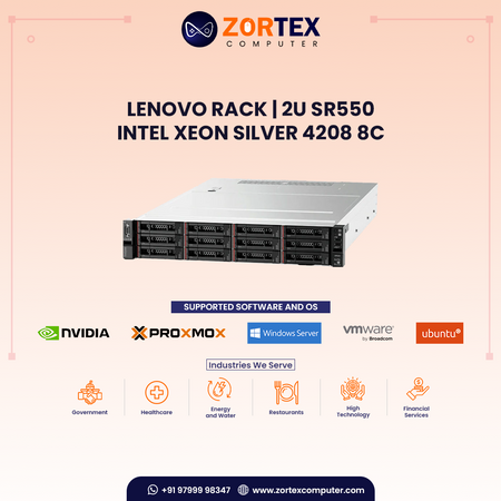 Lenovo Rack | 2U SR550 - Intel Xeon Silver 4208 8C