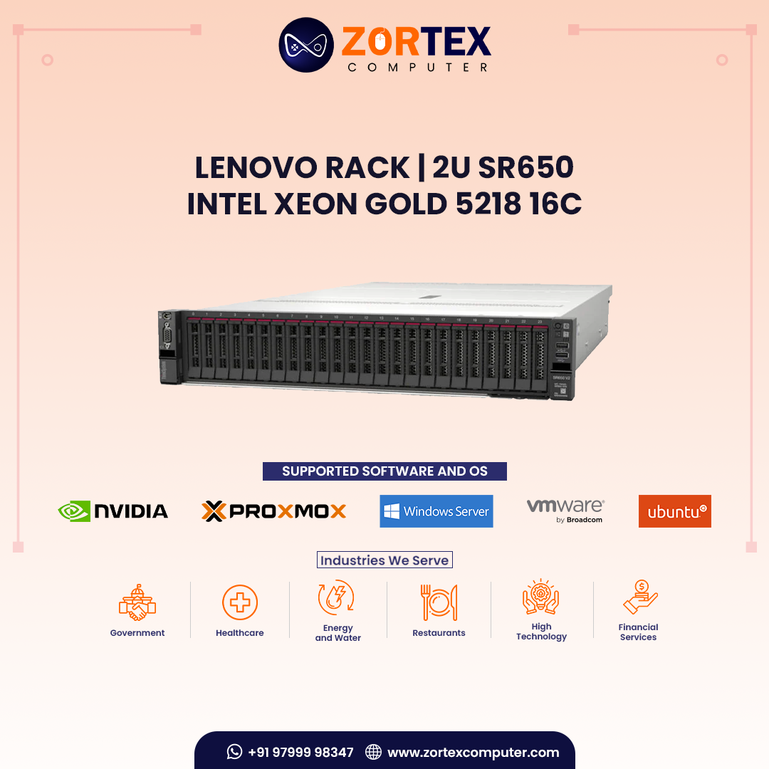 Lenovo Rack | 2U SR650 - Intel Xeon Gold 5218 16C