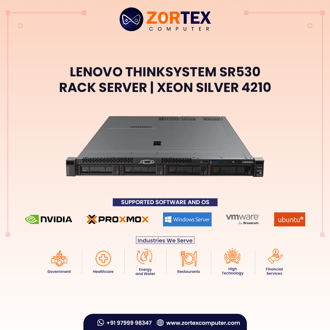 Lenovo ThinkSystem SR530 Rack Server | Xeon Silver 4210