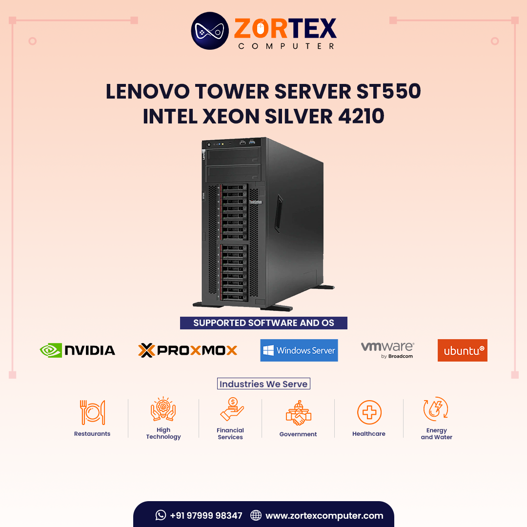 Lenovo Tower Server ST550 - Intel Xeon Silver 4210