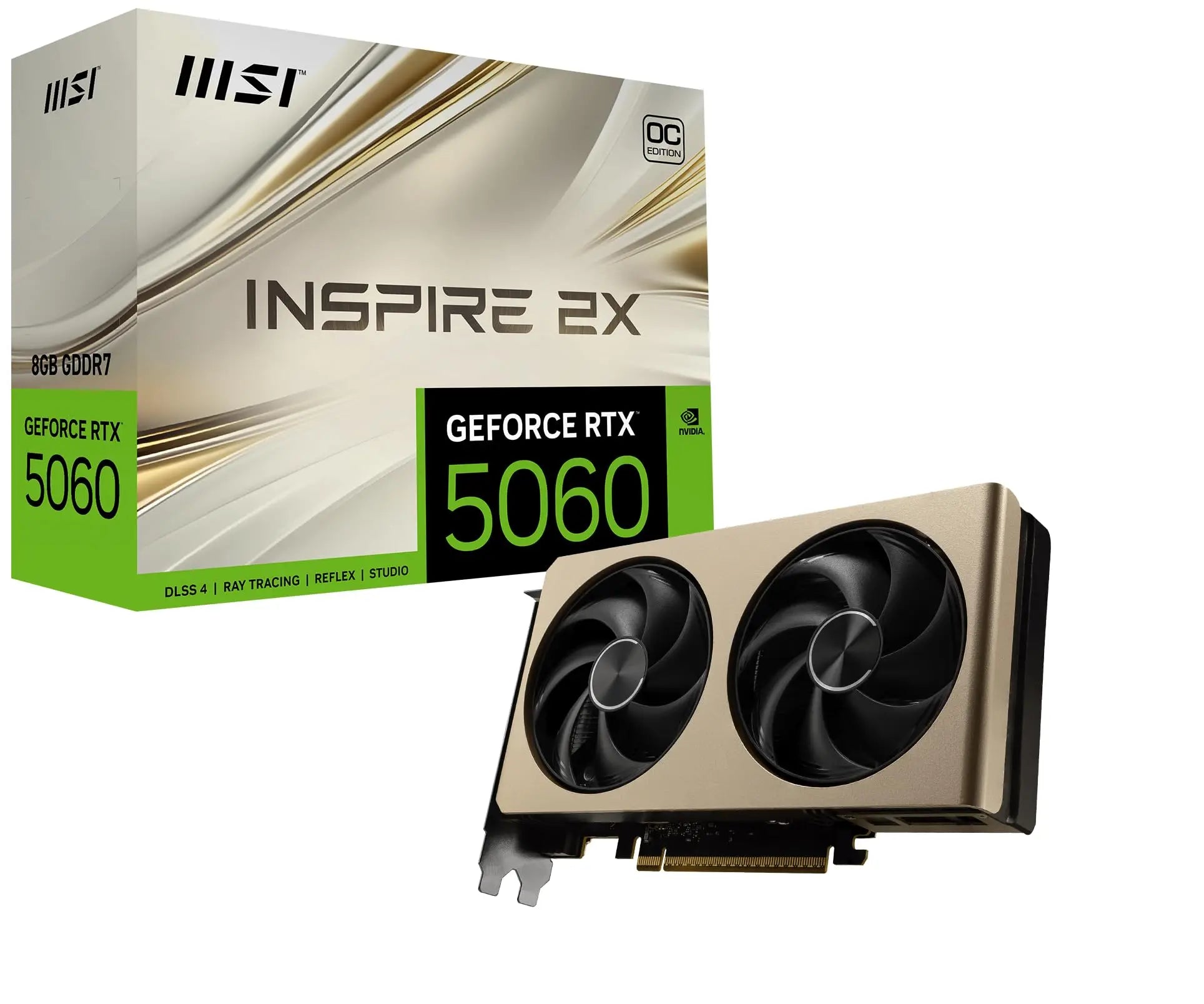 MSI GeForce RTX 5060 8G INSPIRE 2X OC Product Box