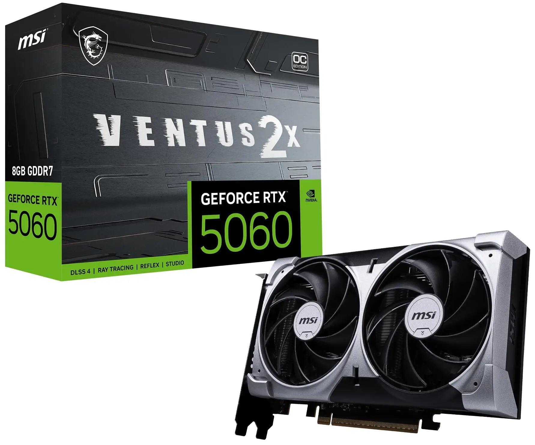 MSI GeForce RTX 5060 8G VENTUS 2X OC Product Box