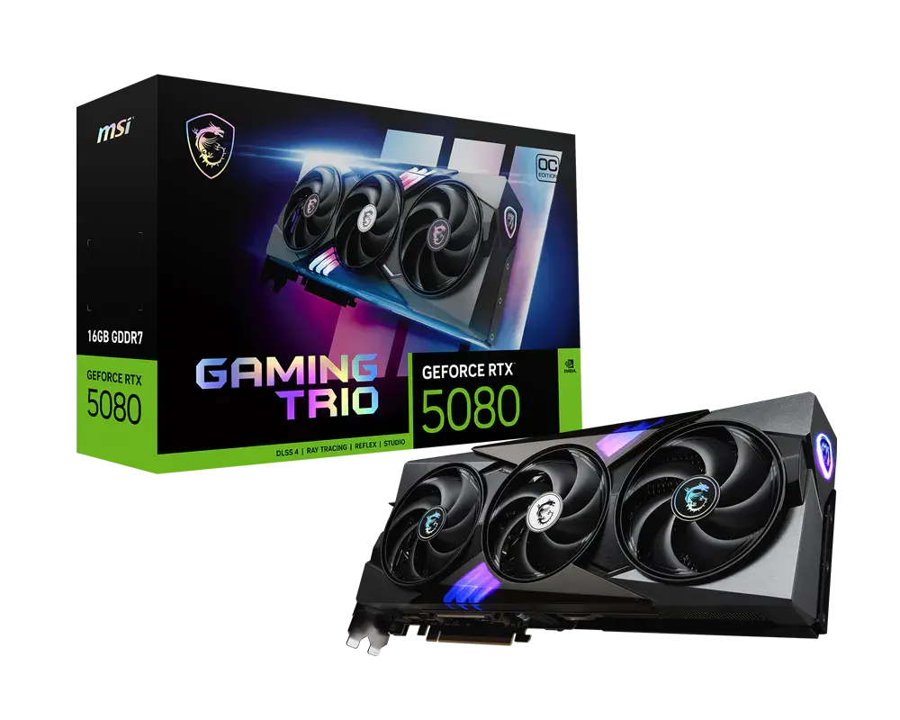 GeForce RTX 5080 16G GAMING TRIO OC WHITE