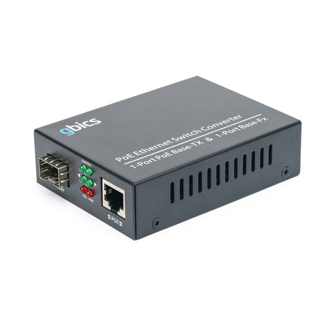 GMC-1G-RJSFP-POE - 10/100/1000BASE-T RJ45 to 1000BASE-SX/LX SFP PoE+ Media Converter