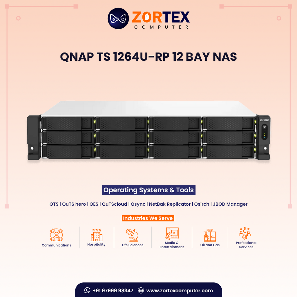 QNAP TS 1264U-RP 12 BAY NAS