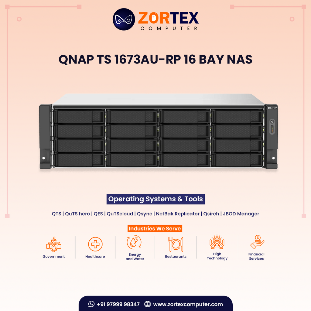 QNAP TS 1673AU-RP 16 BAY NAS