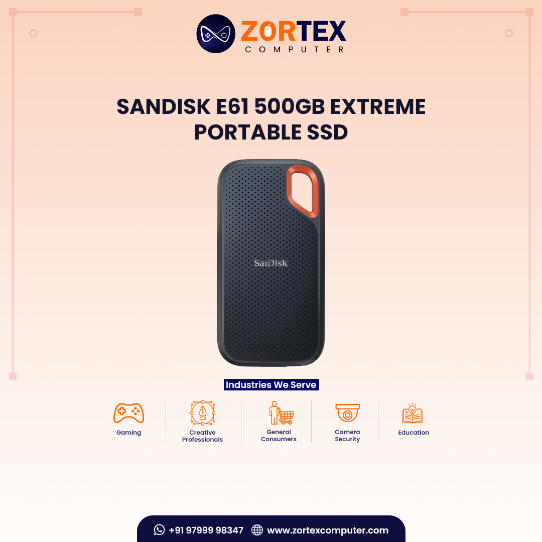 SanDisk E61 500GB Extreme Portable SSD