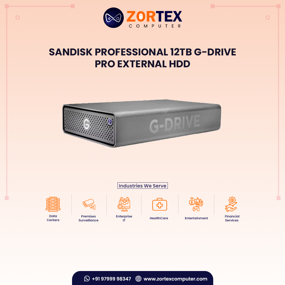 SanDisk Professional 12TB G-DRIVE PRO External HDD