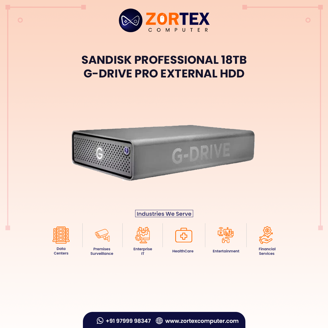 SanDisk Professional 18TB G-DRIVE PRO External HDD