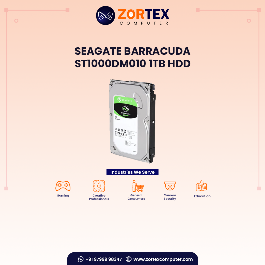 Seagate BarraCuda ST1000DM010 1TB HDD