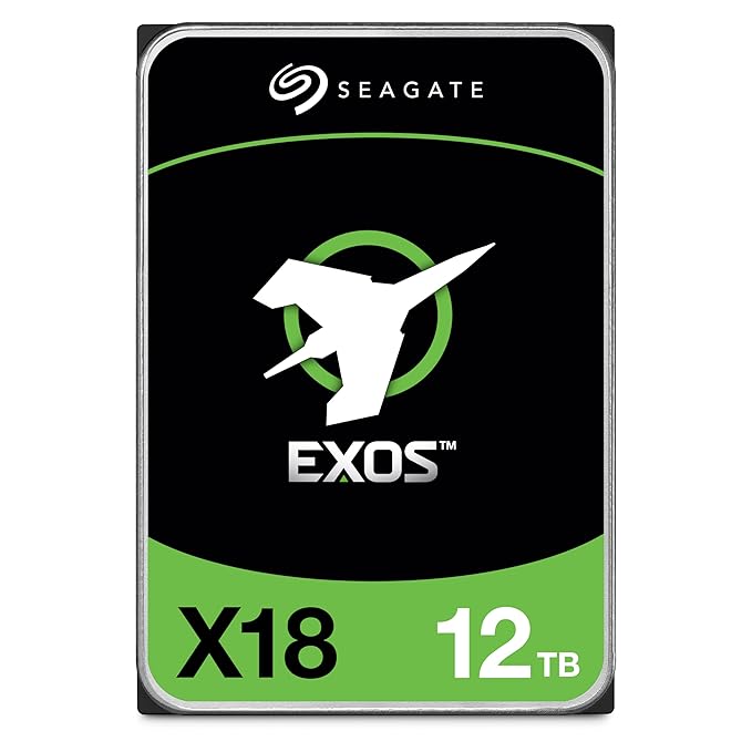 Seagate EXOS X18 12TB 7200 RPM Enterprise 3.5 Inch SATA Desktop Internal Hard Disk Drive ST12000NM000J