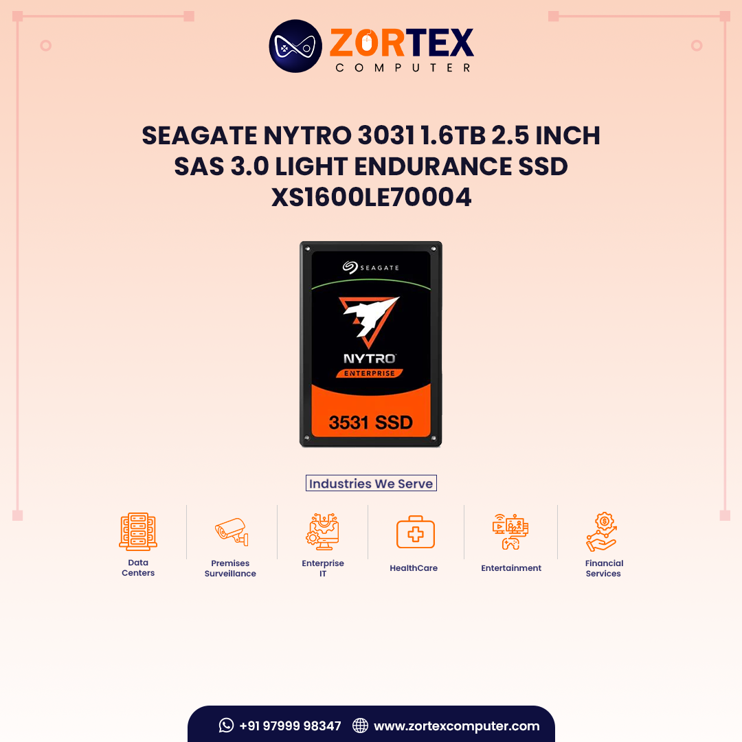 Seagate Nytro 3031 1.6TB 2.5 Inch SAS 3.0 Light Endurance SSD XS1600LE70004
