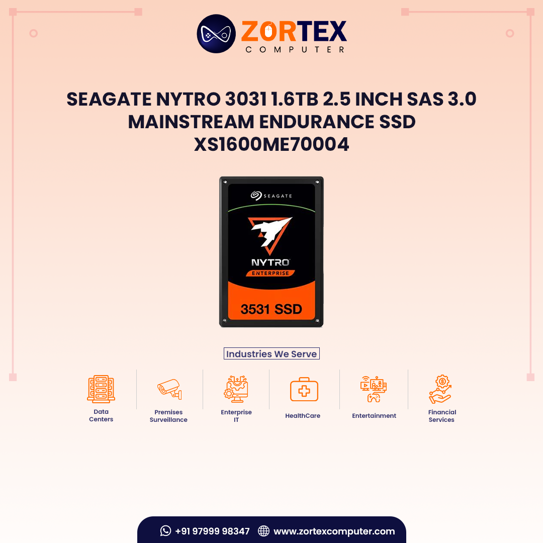 Seagate Nytro 3031 1.6TB 2.5 Inch SAS 3.0 Mainstream Endurance SSD XS1600ME70004