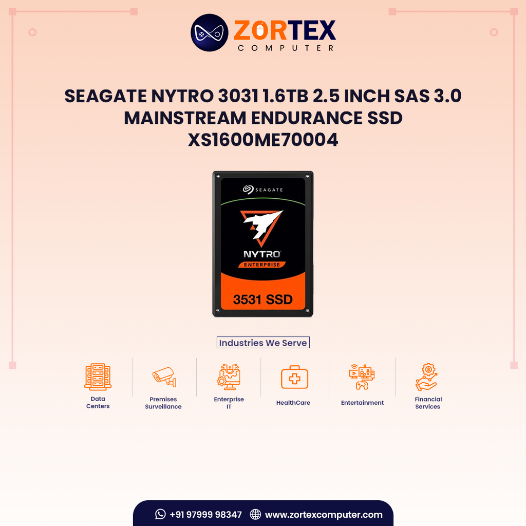 Seagate Nytro 3031 1.6TB 2.5 Inch SAS 3.0 Mainstream Endurance SSD XS1600ME70004