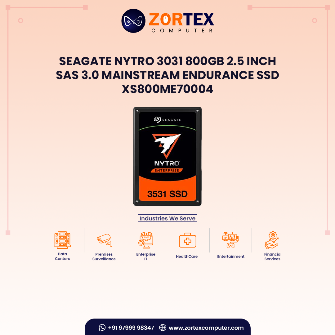 Seagate Nytro 3031 800GB 2.5 Inch SAS 3.0 Mainstream Endurance SSD XS800ME70004