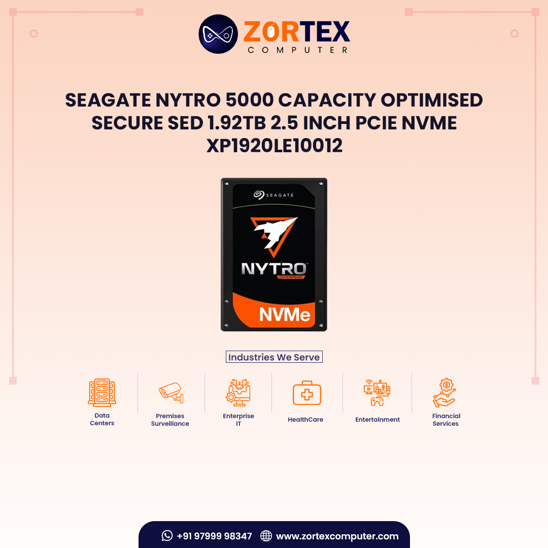 Seagate Nytro 5000 Capacity Optimised Secure SED 1.92TB 2.5 inch PCIe NVMe XP1920LE10012