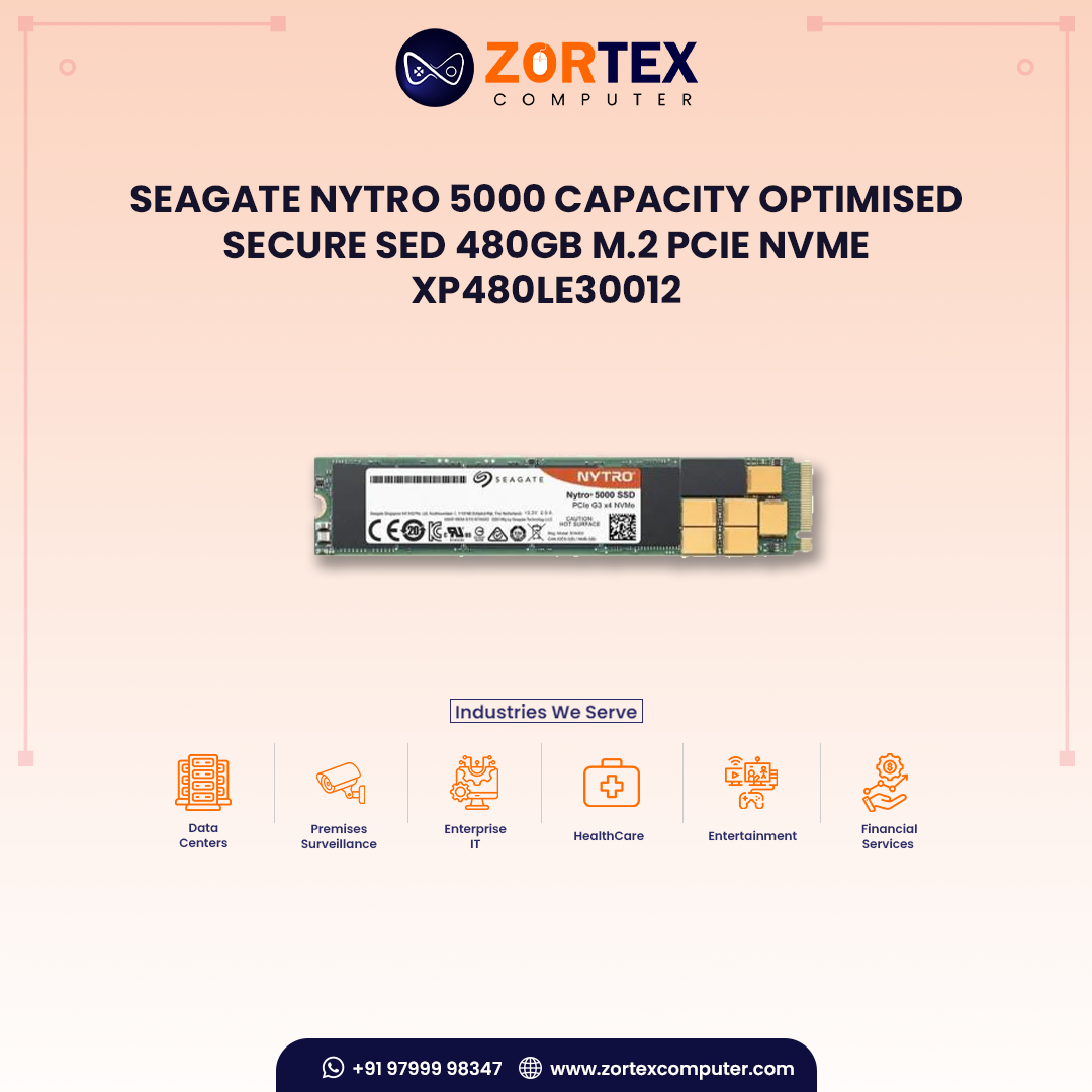 Seagate Nytro 5000 Capacity Optimised Secure SED 480GB M.2 PCIe NVMe XP480LE30012