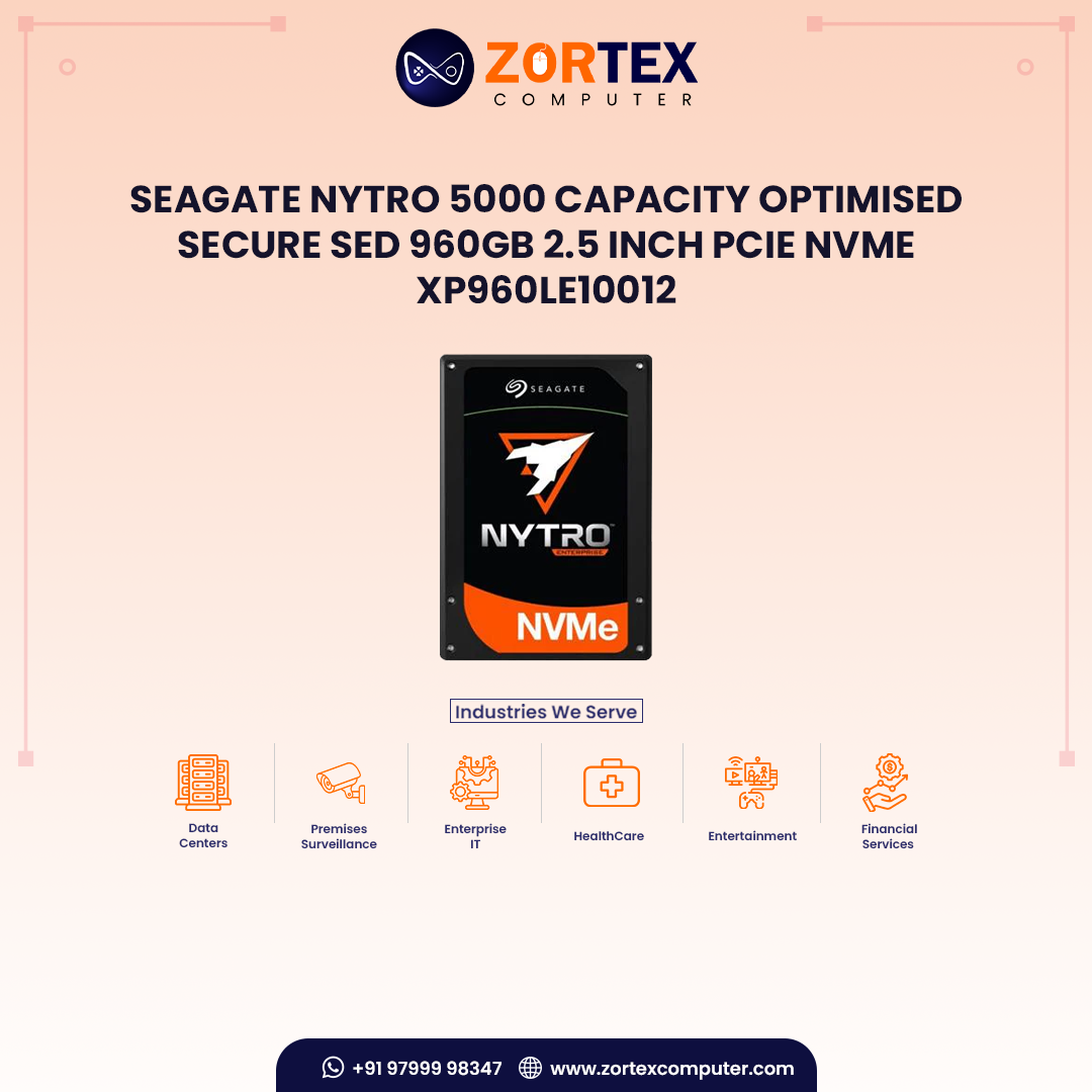 Seagate Nytro 5000 Capacity Optimised Secure SED 960GB 2.5 inch PCIe NVMe XP960LE10012