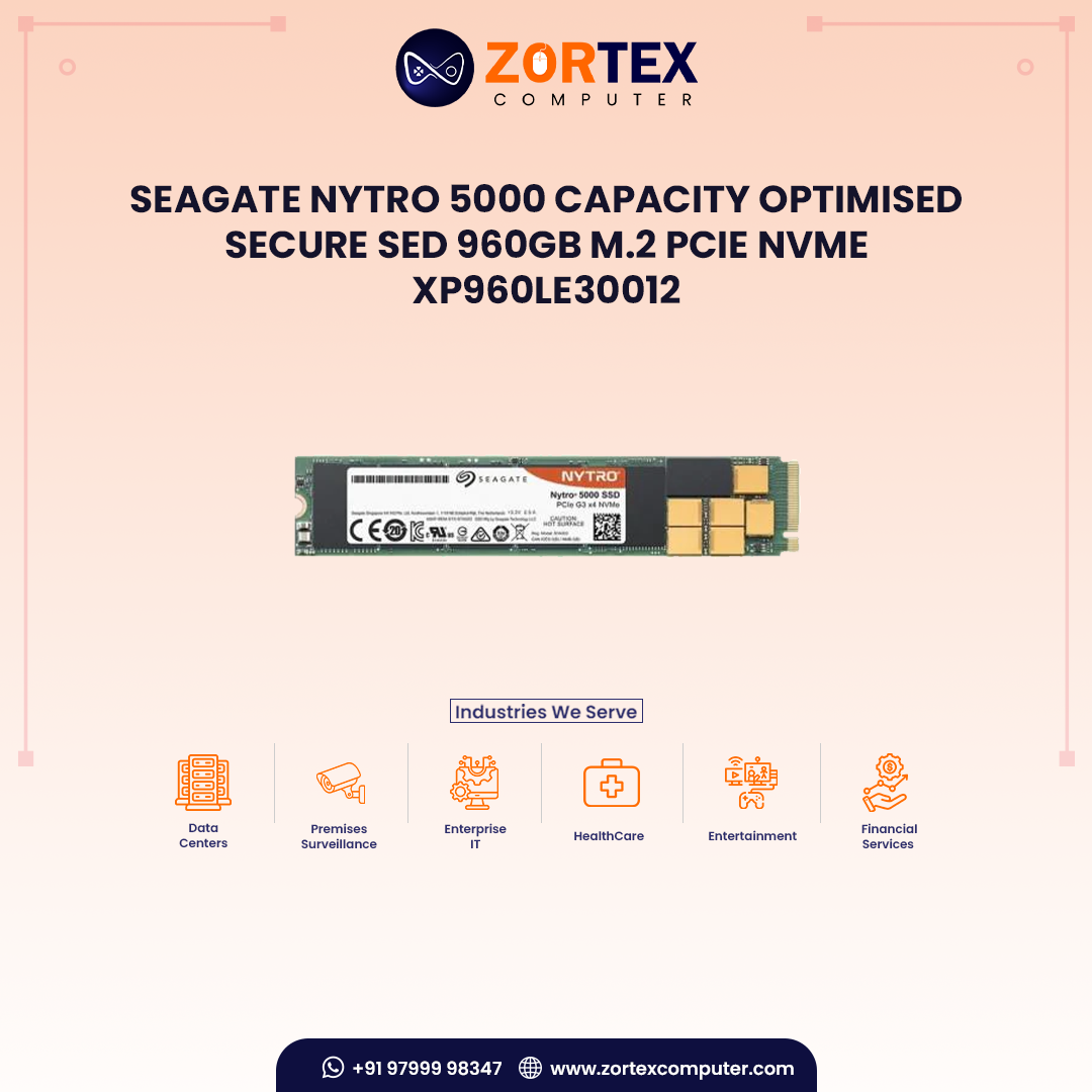 Seagate Nytro 5000 Capacity Optimised Secure SED 960GB M.2 PCIe NVMe XP960LE30012
