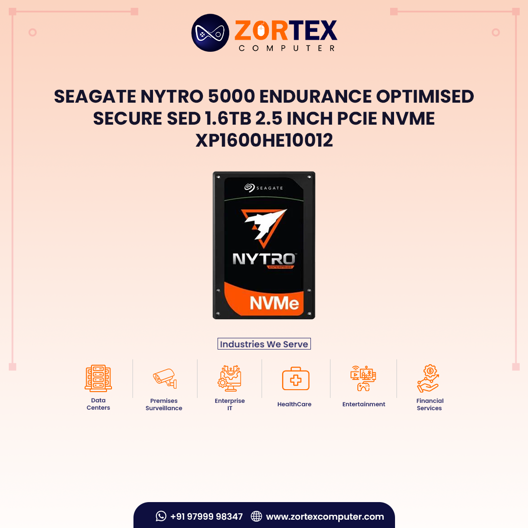 Seagate Nytro 5000 Endurance Optimised Secure SED 1.6TB 2.5 inch PCIe NVMe XP1600HE10012