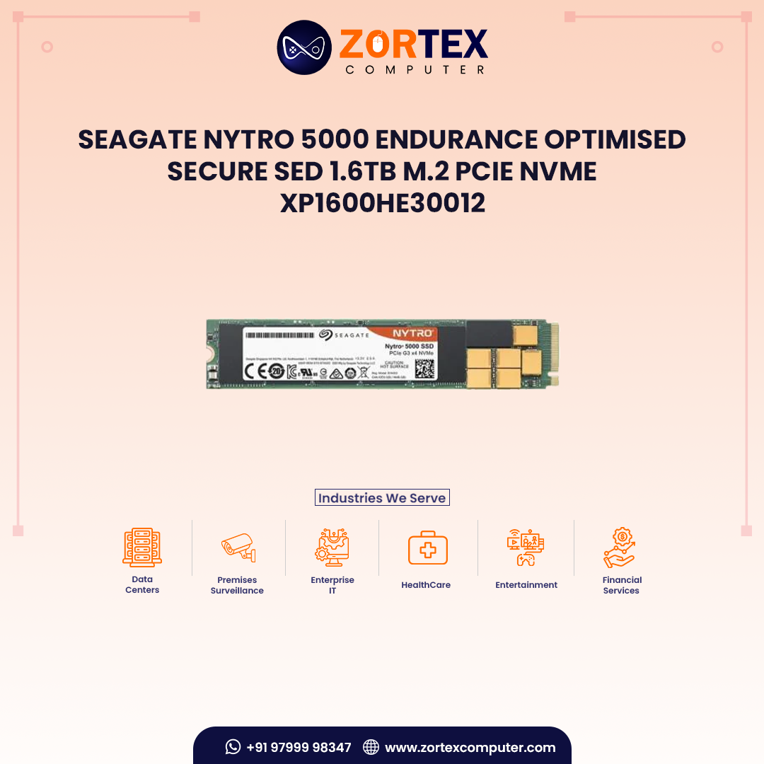 Seagate Nytro 5000 Endurance Optimised Secure SED 1.6TB M.2 PCIe NVMe XP1600HE30012