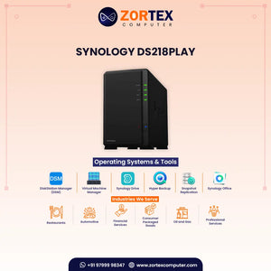 Synology DiskStation DS218play | 2-Bay NAS with 4K Video Streaming