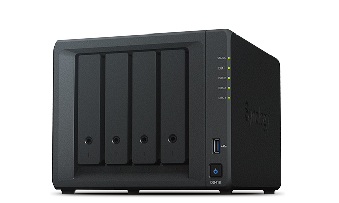 Synology DS418 Front Left