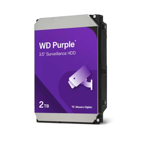 WESTERN DIGITAL PURPLE 2TB 175MBs SURVEILLANCE DESKTOP HARD DRIVE WD23PURZ