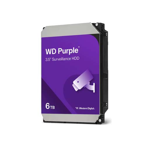 WESTERN DIGITAL PURPLE 6TB 175MBs SURVEILLANCE DESKTOP HARD DRIVE WD64PURZ