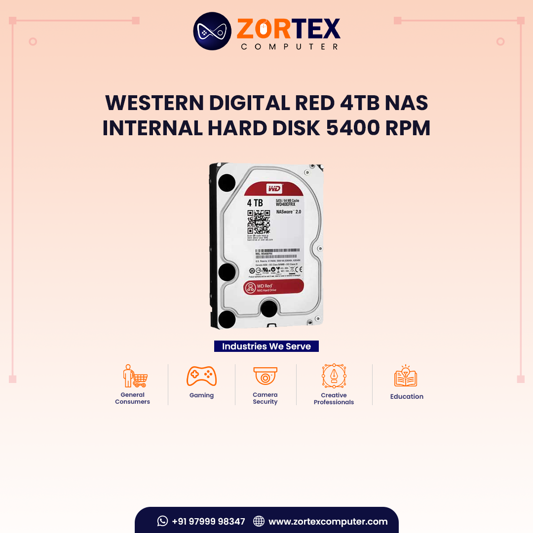 Western Digital Red 4TB NAS Internal Hard Disk 5400 RPM