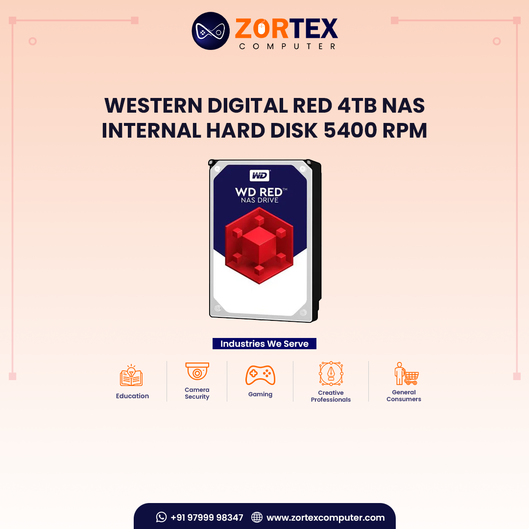 Western Digital Red 4TB NAS Internal Hard Disk 5400 RPM