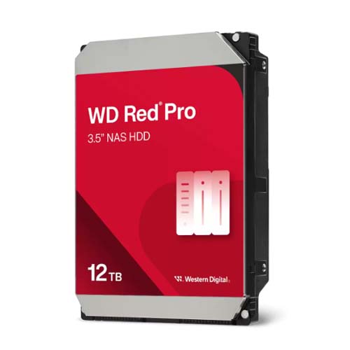 Western Digital Red Pro 12TB 3.5 inch 7200 RPM 512MB Cache NAS Internal Hard Drive WD122KFBX