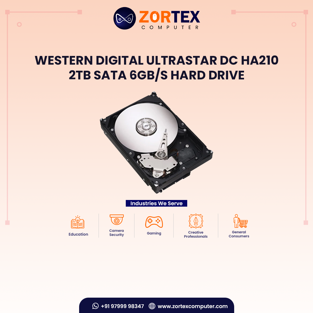 Western Digital Ultrastar DC HA210 2TB SATA 6Gb/s Hard Drive