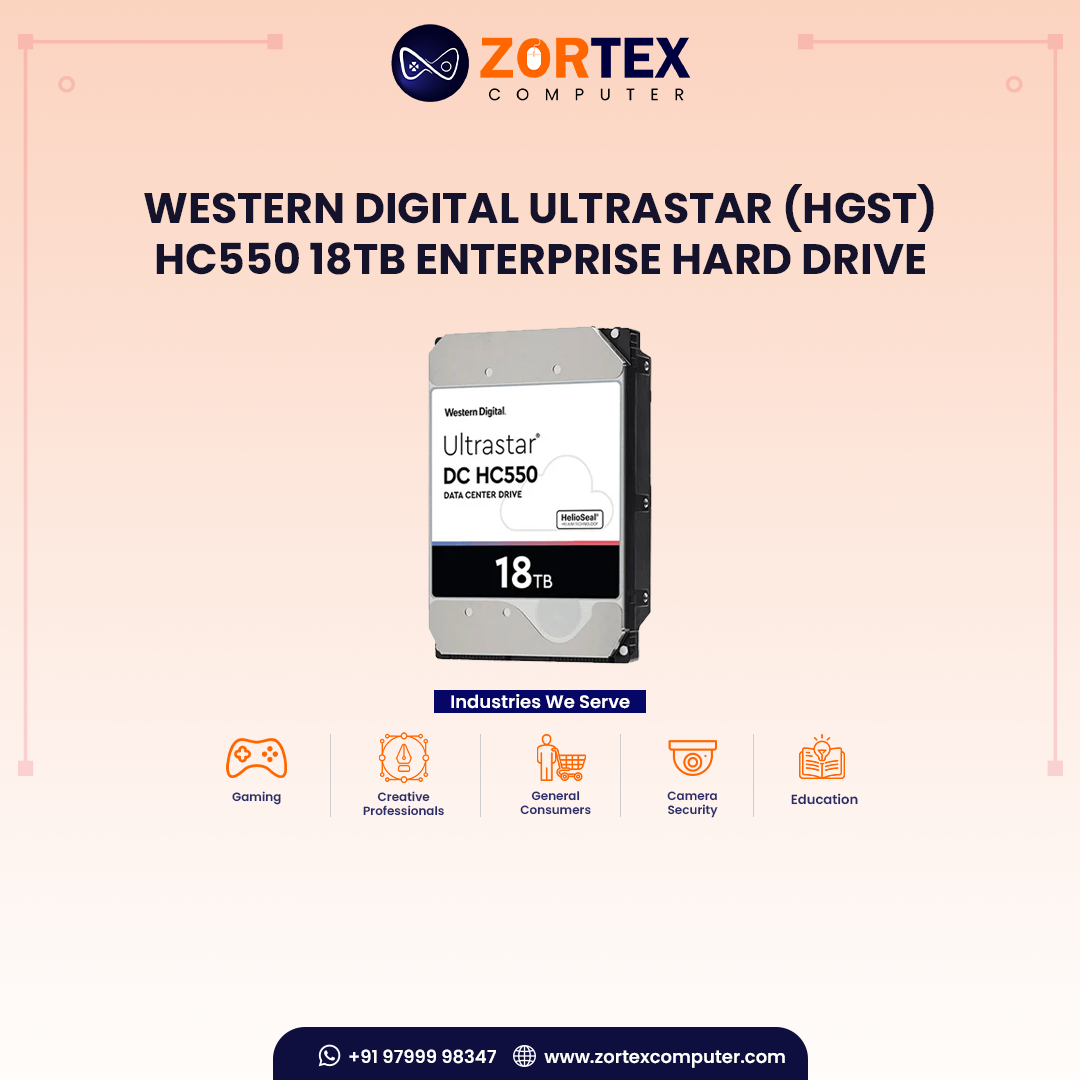 Western Digital Ultrastar (HGST) HC550 18TB Enterprise Hard Drive