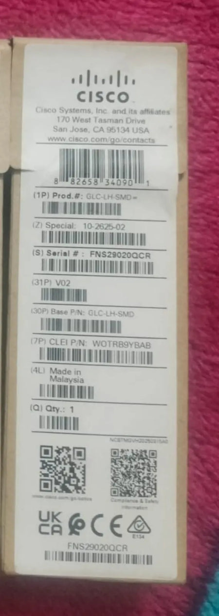 Cisco GLC-LH-SMD SFP transceiver module