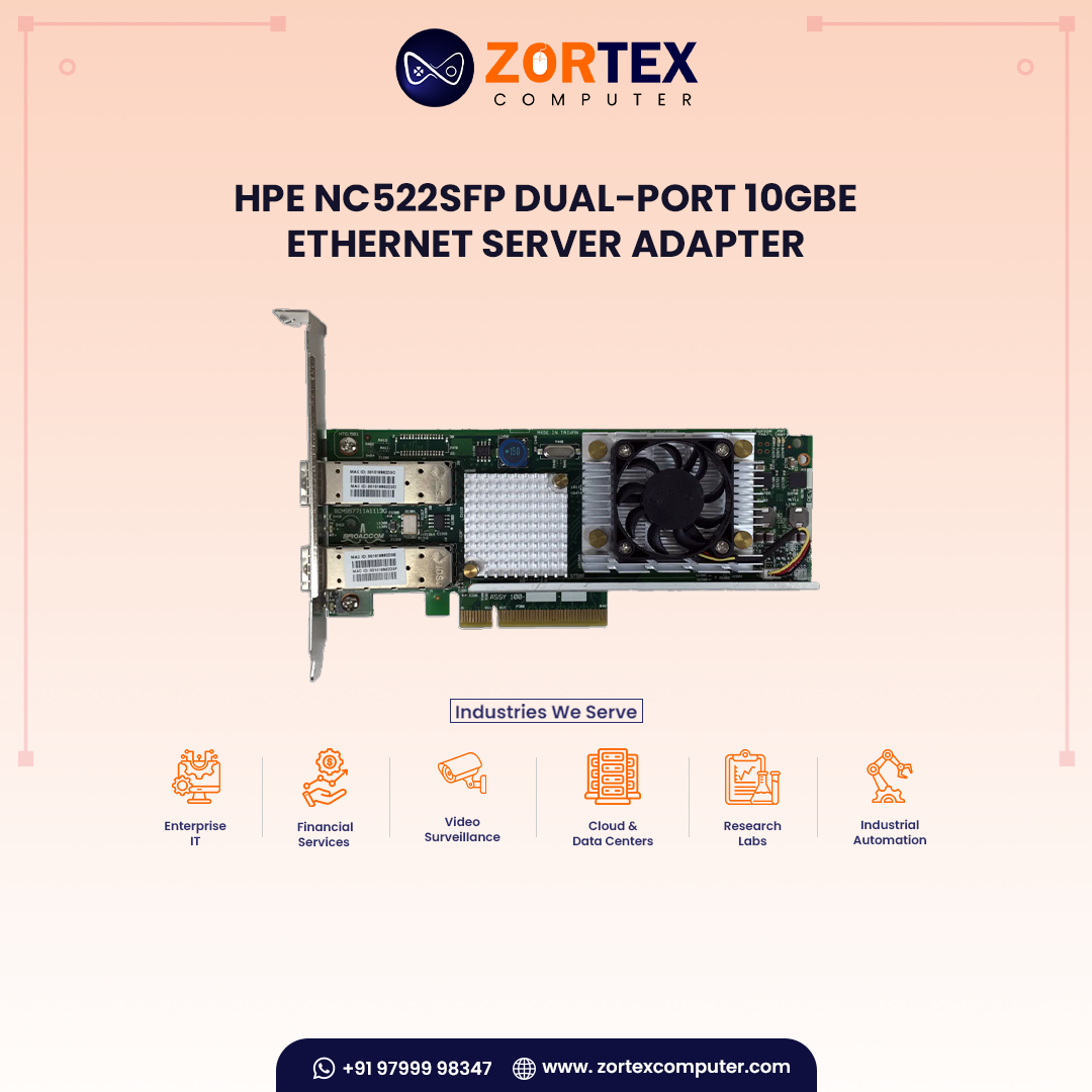 HP NC522SFP Dual-Port 10GbE Ethernet Server Adapter
